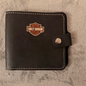 Harley-Davidson Black Leather CD Holder